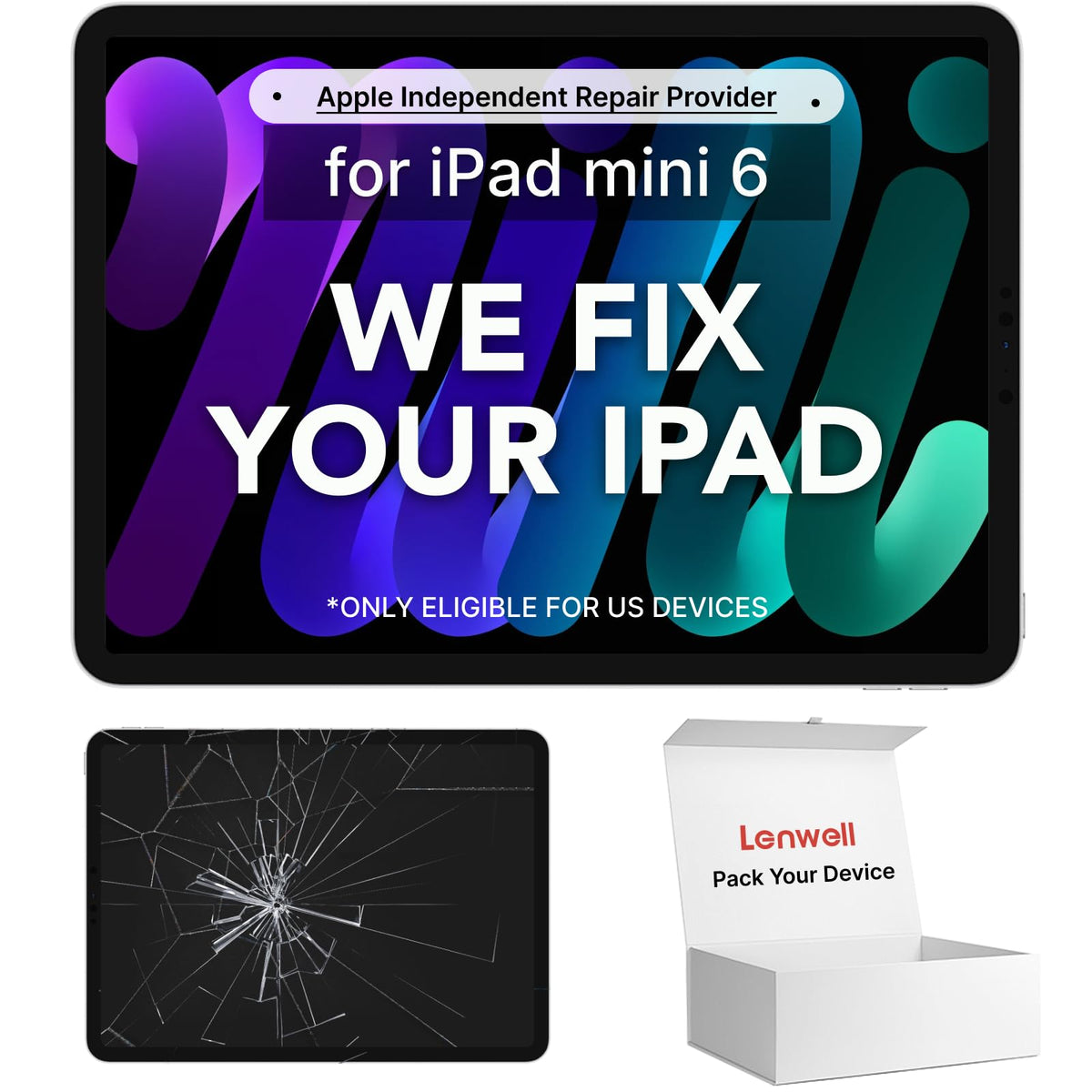 Mail-in Repair Service for iPad Pro 10.5'' OEM Screen Replacement