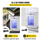 Happybuy White Reptile Incubator 25L Scientific Lab Incubator Digital Incubator Cooling and Heating 5-42°C Reptile Egg Incubator 12V/110V Work for Small Reptiles