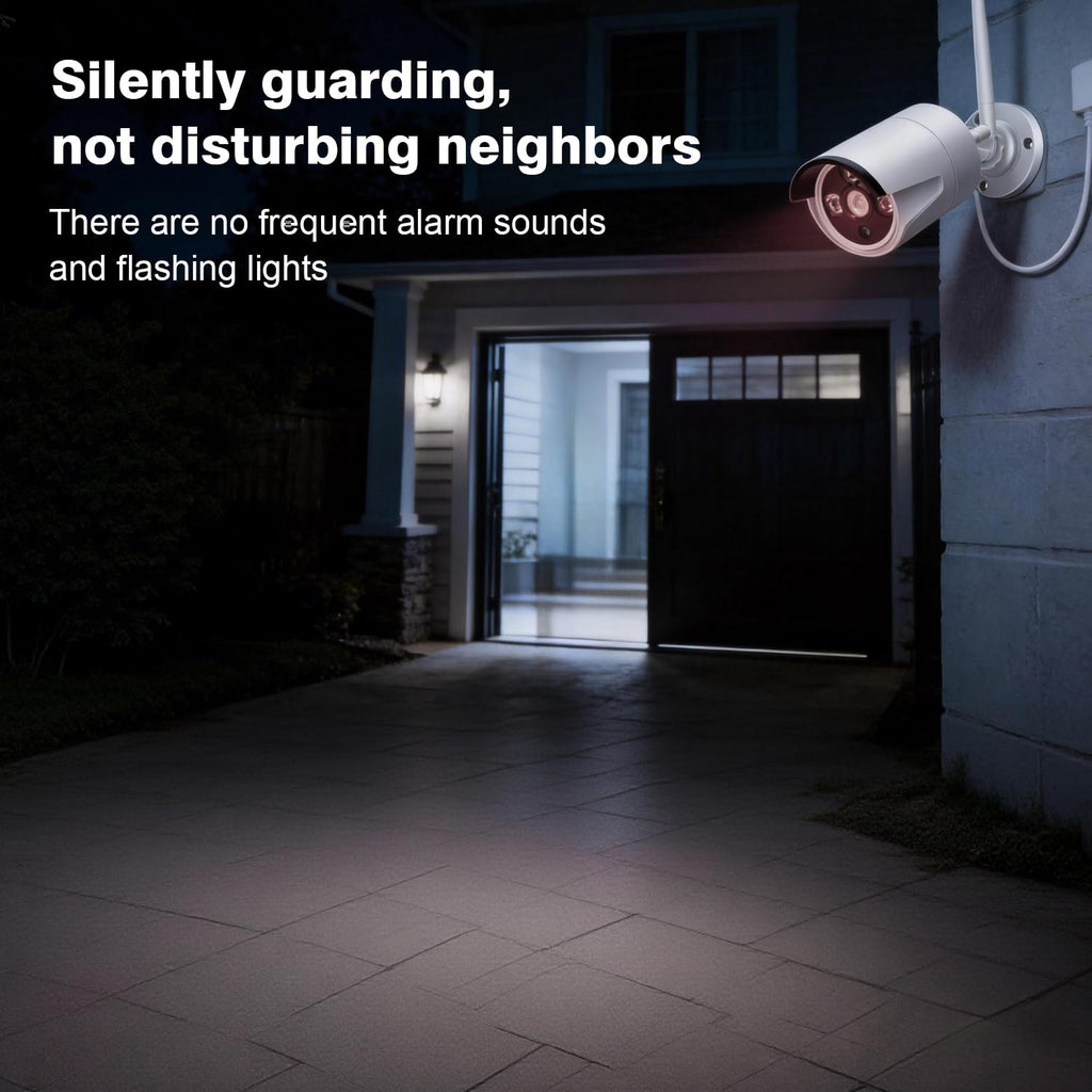 5MP Wireless Security Camera System, Wired Plug-in Powered, 1TB HDD