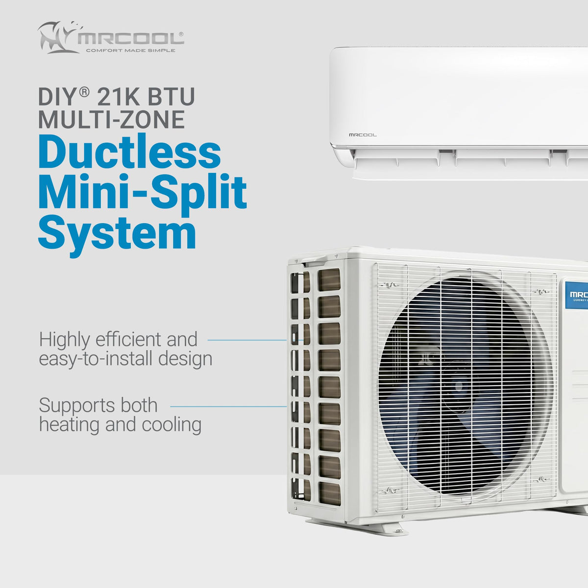 MRCOOL DIY 21K BTU Multi-Zone Mini Split Air Conditioner & Heat Pump