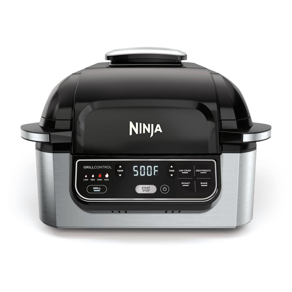 Ninja Foodi Smart 6-in-1 Indoor Grill & Air Fryer, 4 Qt, Black/Grey, FG551