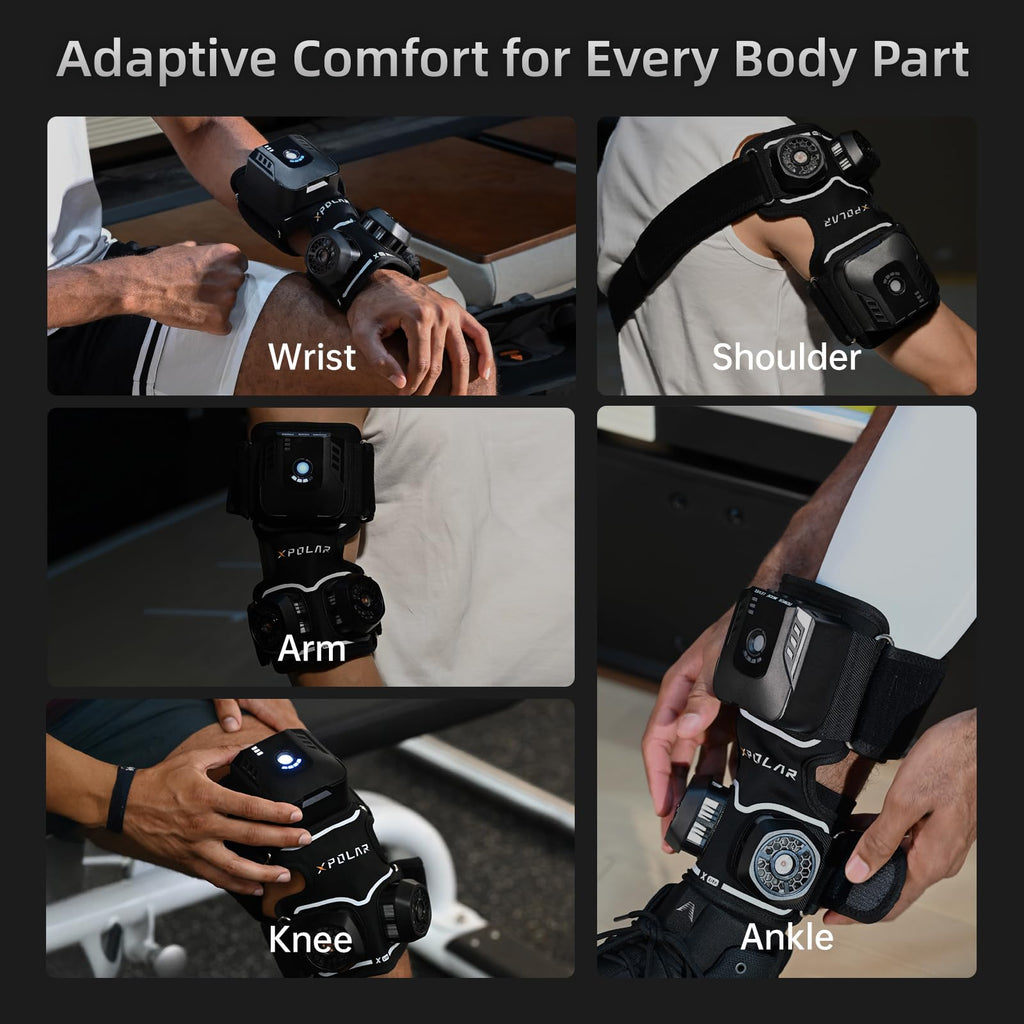 X Lite Recovery Wrap for Knee,Shoulder,Elbow,and Ankle – Cold and Hot Therapy for Muscle Relief and Inflammation – Rechargeable & Portable Pain Recovery Device