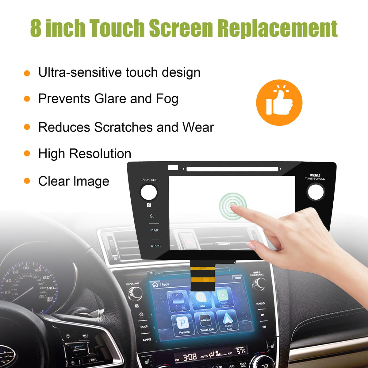 in-Dash Radio Screens of the 2018 and 2019 Legacy and Outback Models