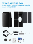 Midea Duo 14,000 BTU Portable Air Conditioner with Heat, Inverter Quiet