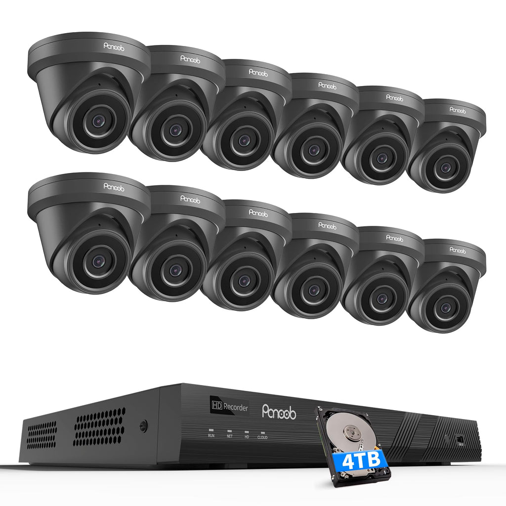 16 Camera Security System 16 Channel PoE with 4TB HDD, PD93A1616-5M