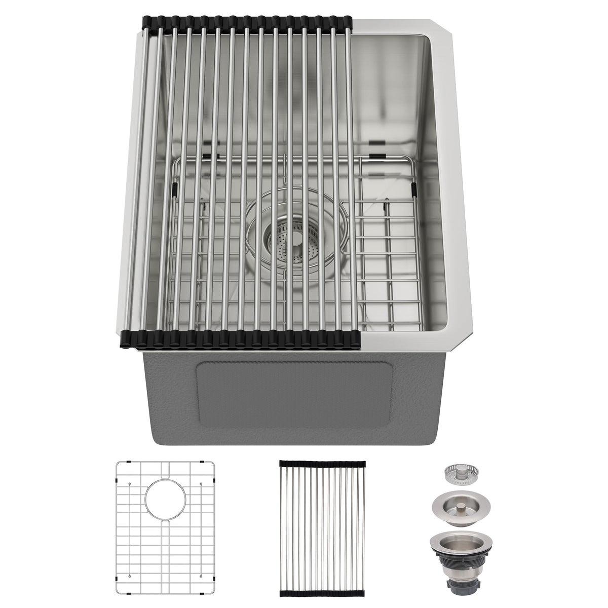30 Inch Undermount Kitchen Sink Workstation Stainless Steel