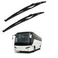 2Pcs 48" Heavy Duty Windshield Saddle Mount RV Wiper Blade Replacement for Motorhome Recreational Vehicle RV and Bus with 20 Pieces Car Concentrated Washer Tablets 26.5mm