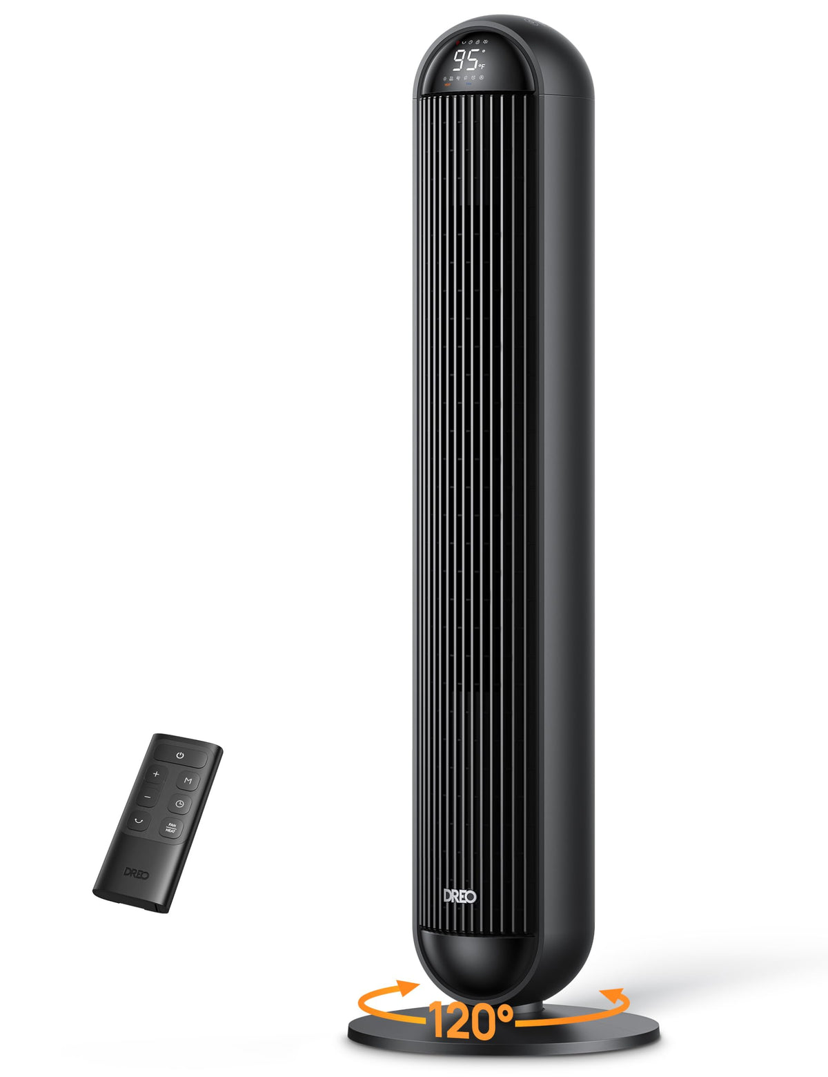 DREO 42" Space Heater Large Room, 25dB Heater and Fan Combo with Remote