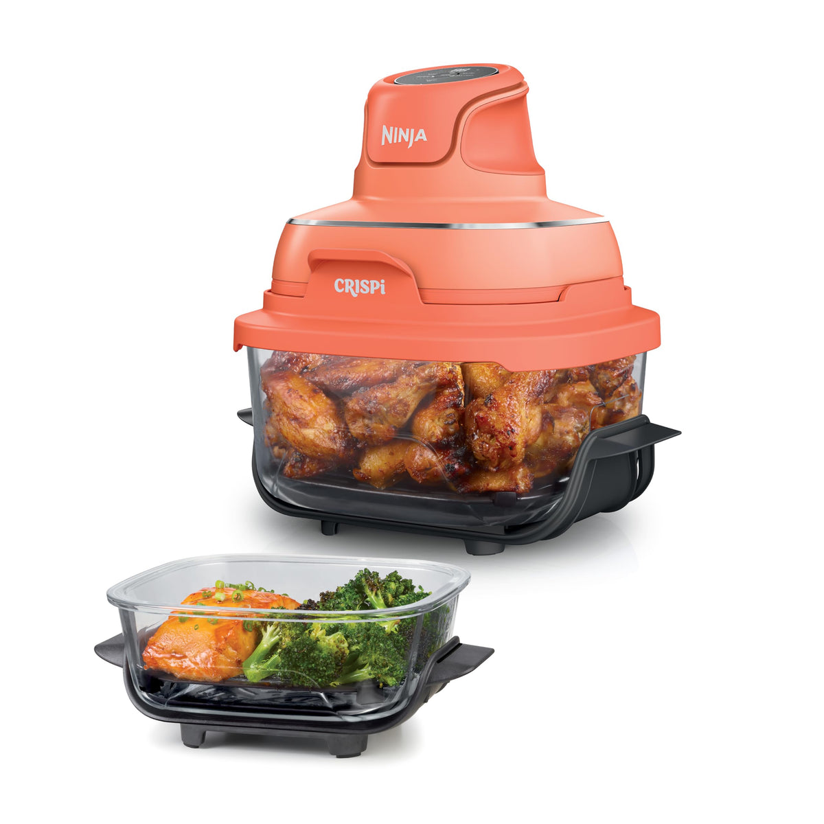 Ninja Crispi Glass Air Fryer, 4-in-1, Grey, FN101GY