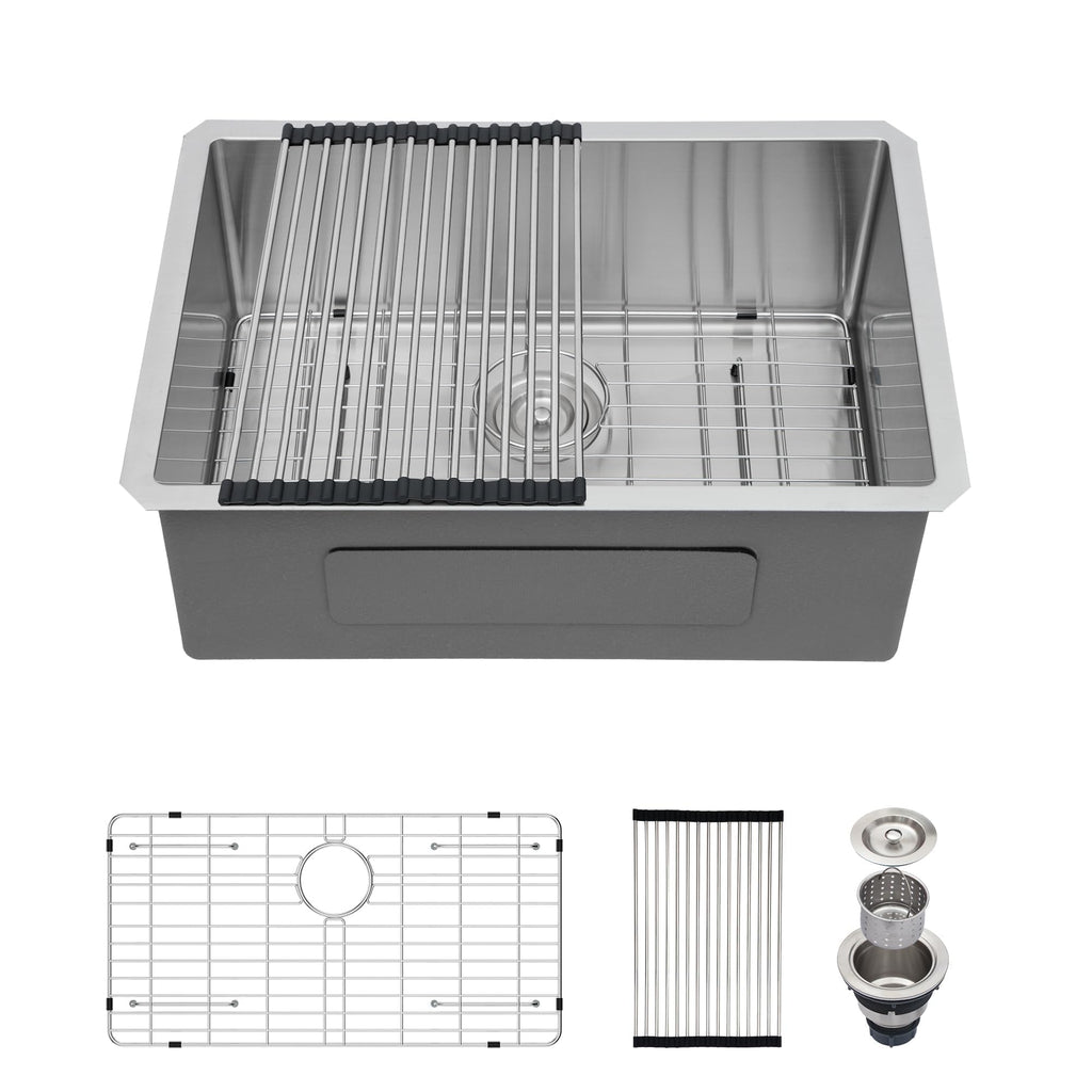 30 Inch Undermount Kitchen Sink Workstation Stainless Steel