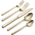 Potter 65-Piece Forged Silverware Set, Service for 12 – Premium Stainless Steel Flatware Set, Modern Design with Satin Finish, Ideal for Home, Kitchen, Party, Camping