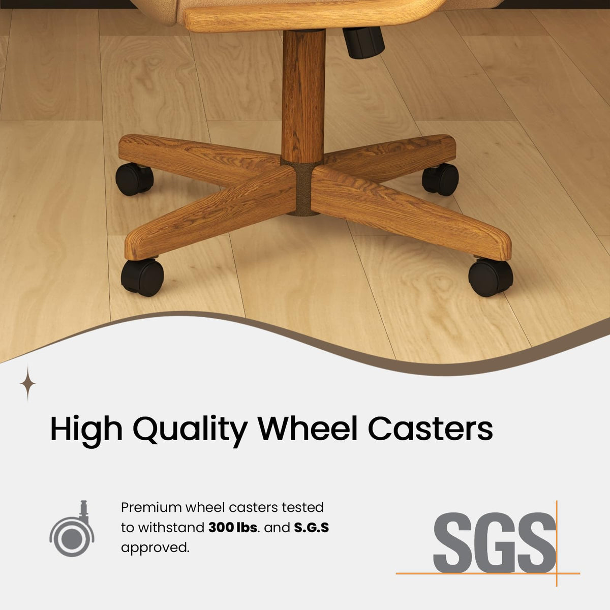 D9520 6pc Swivel Tilt Kitchen Dining Chair - Taupe-Chestnut