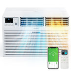 ROVSUN Smart 12000 BTU Through the Wall Air Conditioner with Heat, Wall AC Unit & Heater Combo with Remote, APP & Voice Control & Timer Function, Compatible with Alexa/Google Assistant, 230V/60Hz