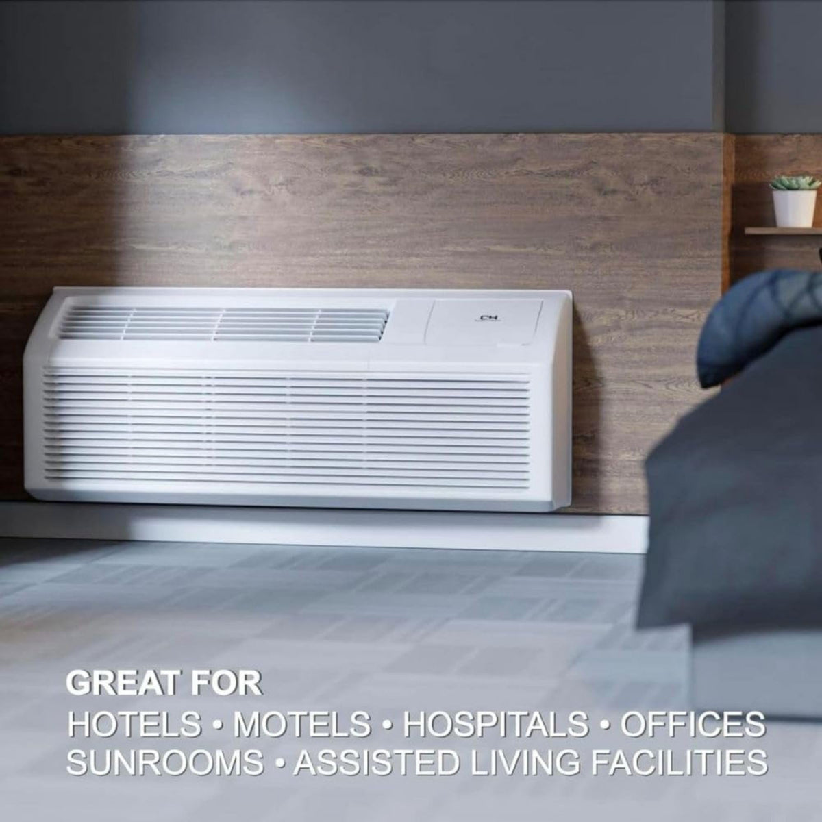 Cooper & Hunter 12,000 BTU PTAC with Heating & Wireless Smart Kit