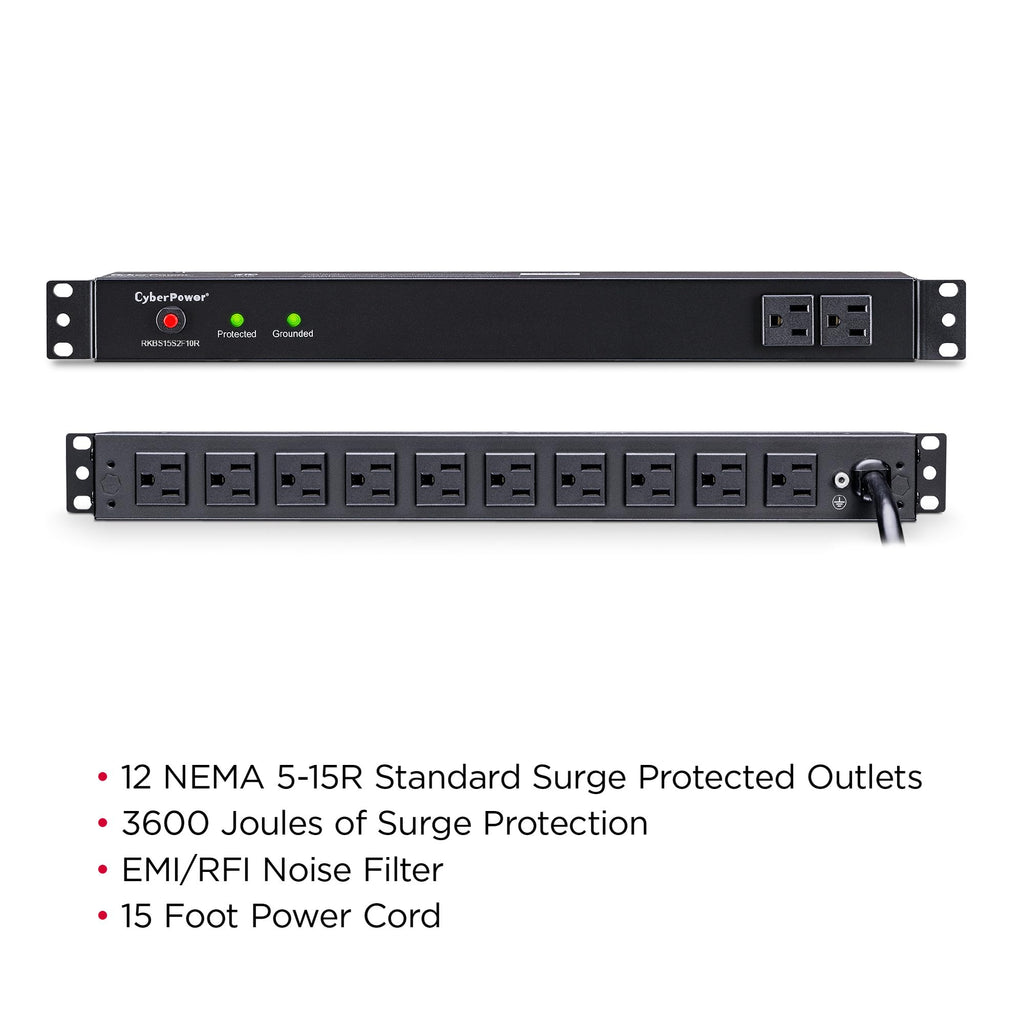 CyberPower RKBS15S2F10R Rackbar Surge Protector