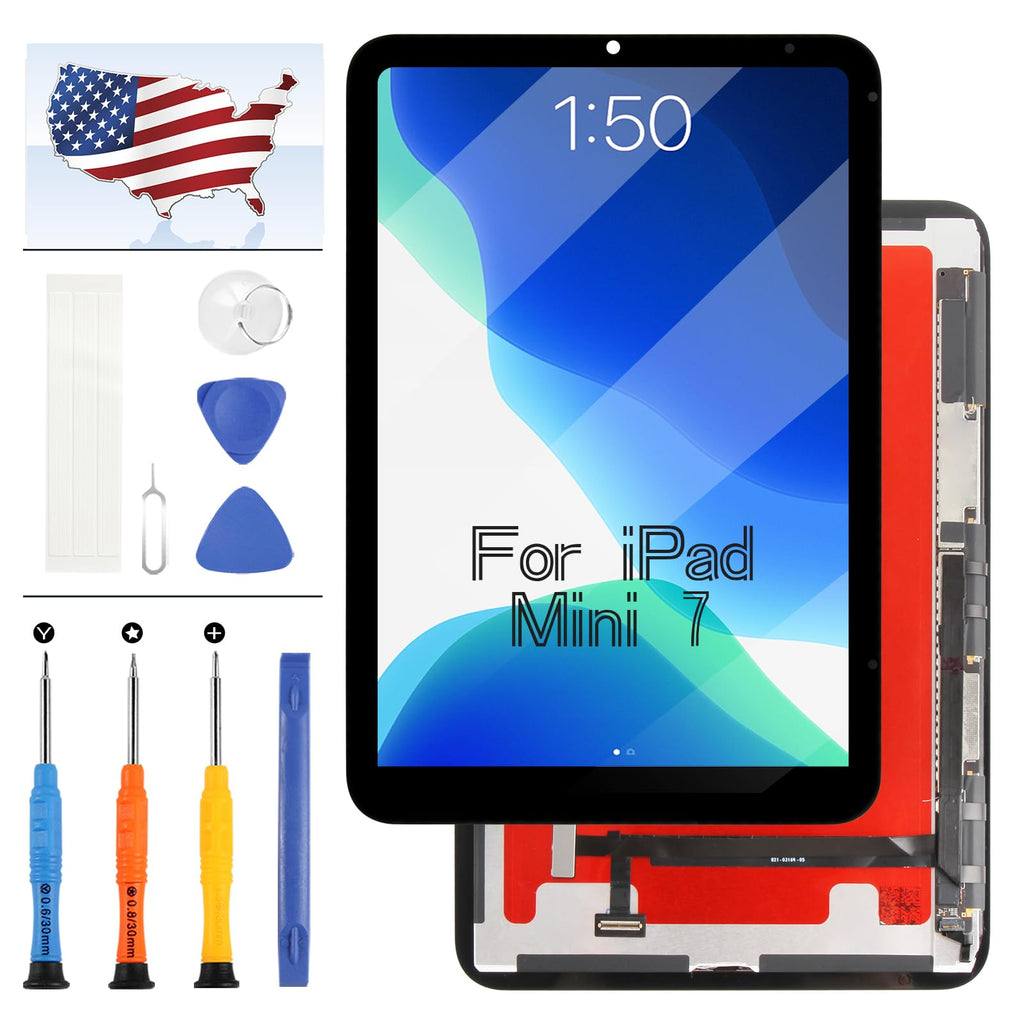 for iPad mini 7 2024 Replacement Screen 8.3" LCD Display Digitizer Full Assembly with Repair Tools for A2993 A2995 A2996 Touch Screen Fix