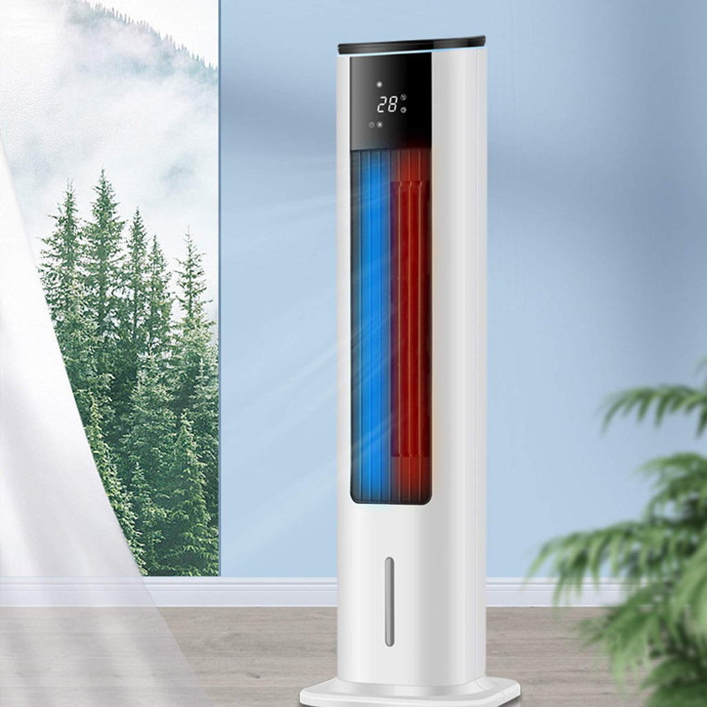Whole House Heater Dual-Purpose Air-Conditioning Fan Cooling Fan Tower Type Household Water-Cooled Small Air Conditioner Remote Control Timing Heating Supplies