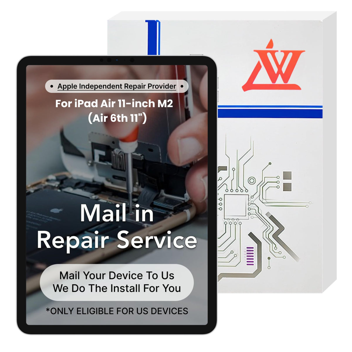 LW Mail-in Repair with Original OEM Screen Replacement for iPad Air 4th 5th