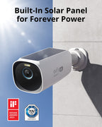eufy Security eufyCam S330 (eufyCam 3), 4-Cam Kit, 4K Solar