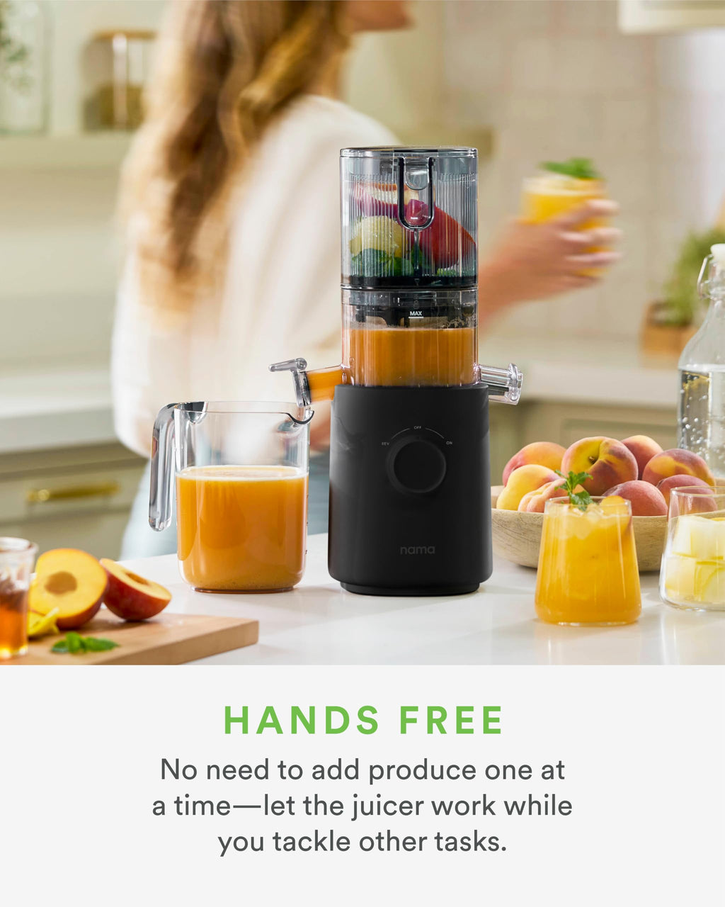 Nama J3 - Compact cold press juicer - Hands-free - Black