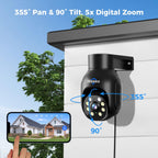 Hiseeu 5MP Wireless Security Camera System with 14" LCD Monitor