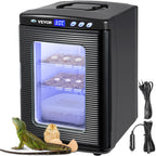Happybuy White Reptile Incubator 25L Scientific Lab Incubator Digital Incubator Cooling and Heating 5-42°C Reptile Egg Incubator 12V/110V Work for Small Reptiles