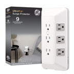 GE Pro 6-Outlet Extender, Surge Protector, Spaced Wall Tap, Side-Access (Pack of 8)