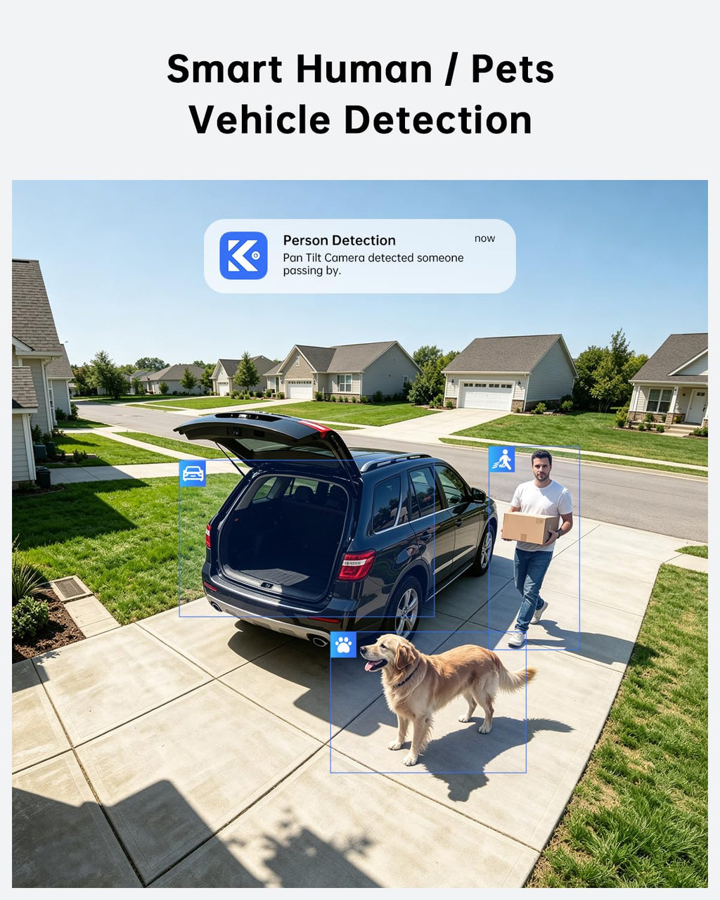 4K Solar Security Cameras Wireless Outdoor Home System, 4-Cam Kit