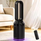 32” Bladeless Tower Fan and Heater Combo, All Season Standing Fan