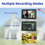 CasaCam Wireless Security Camera Air, 7 inch Monitor, 2 720p Cams, No Fees