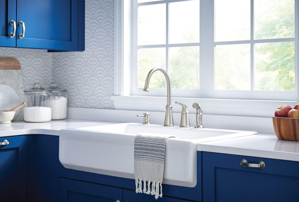 Moen Whitmore Spot Resist Stainless One-Handle High Arc Kitchen Faucet, 87044SRS