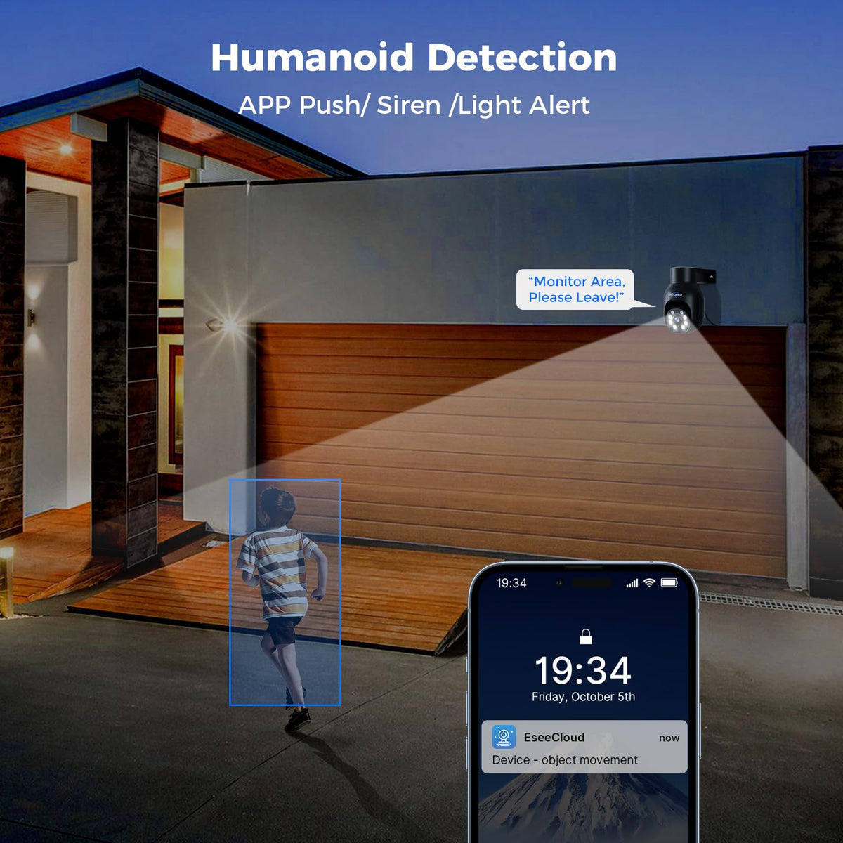 Hiseeu 5MP Wireless Security Camera System with 14" LCD Monitor