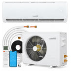 Ludatido 12000 BTU Mini Split AC/Heat System,115V 19 SEER2 Heat Pump