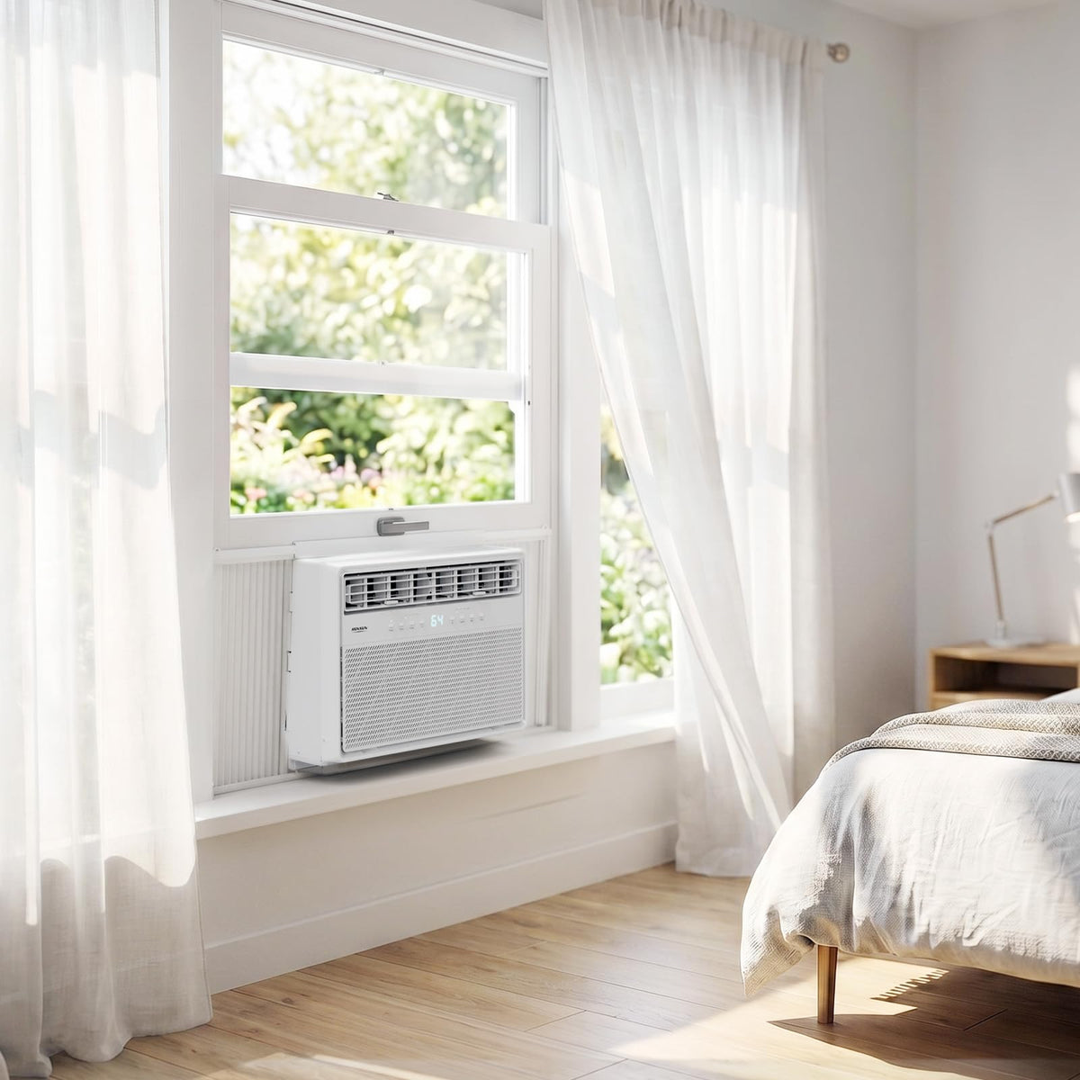 ROVSUN 8000 BTU Inverter Window Air Conditioner with Heat, Remote, 350 ft²