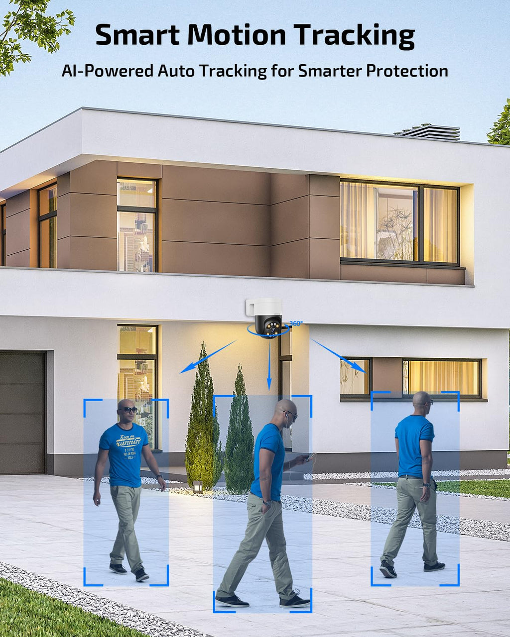 Outdoor Wired Security Camera System, 4K PoE Video Surveillance System
