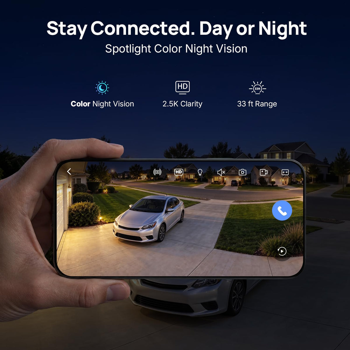 ANNKE 4MP Solar Security Cameras Wireless Outdoor, 4-Cam Home Camera System