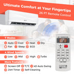 COSTWAY 12000BTU Mini Split Air Conditioner& Heater