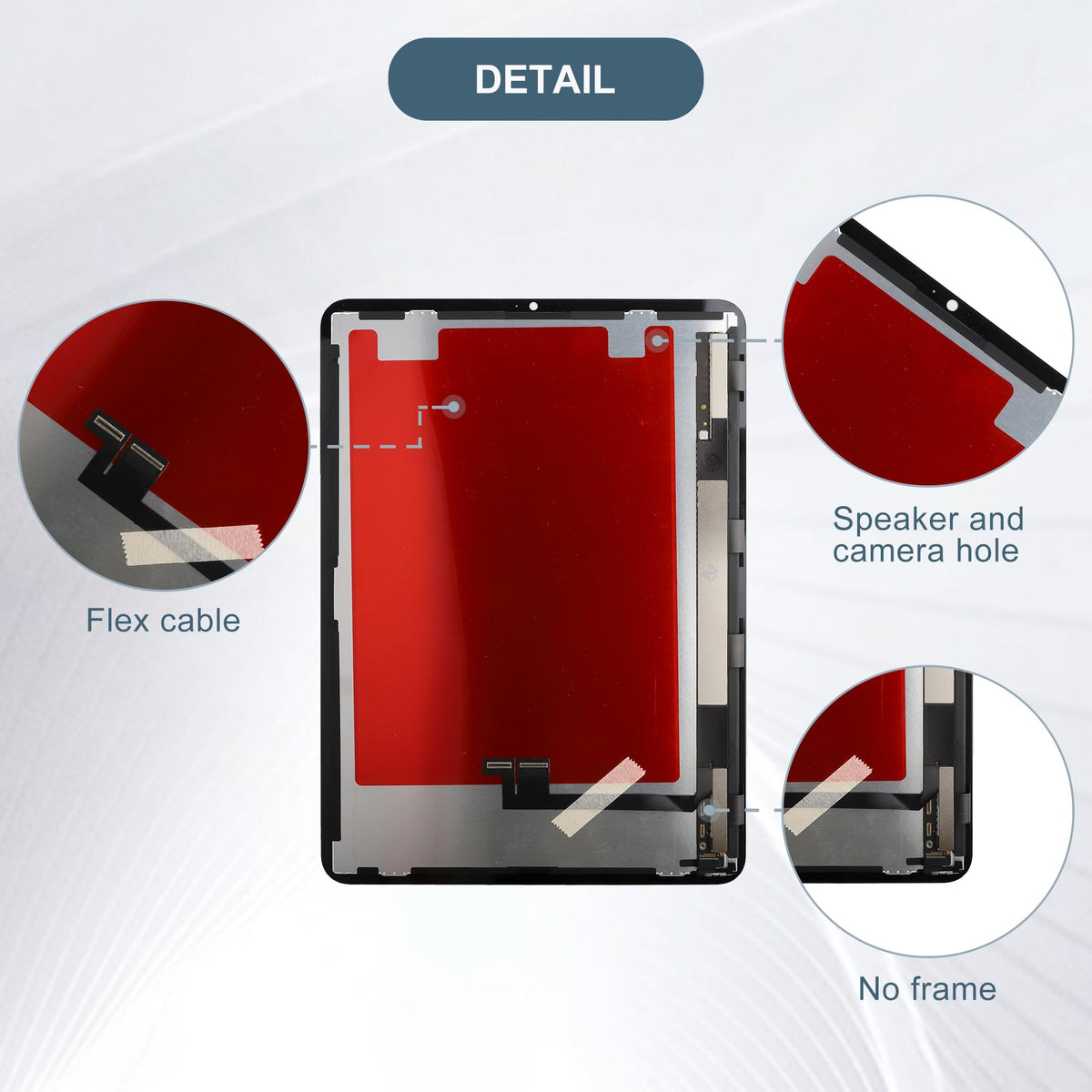 LCD Digital Display Compatible with iPad Pro 11 3rd Gen (2021) 4th Gen (2022) A2377 A2459 A2301 A2759 A2761 A2762 11" LCD Display Touch Screen Assembly with Tools