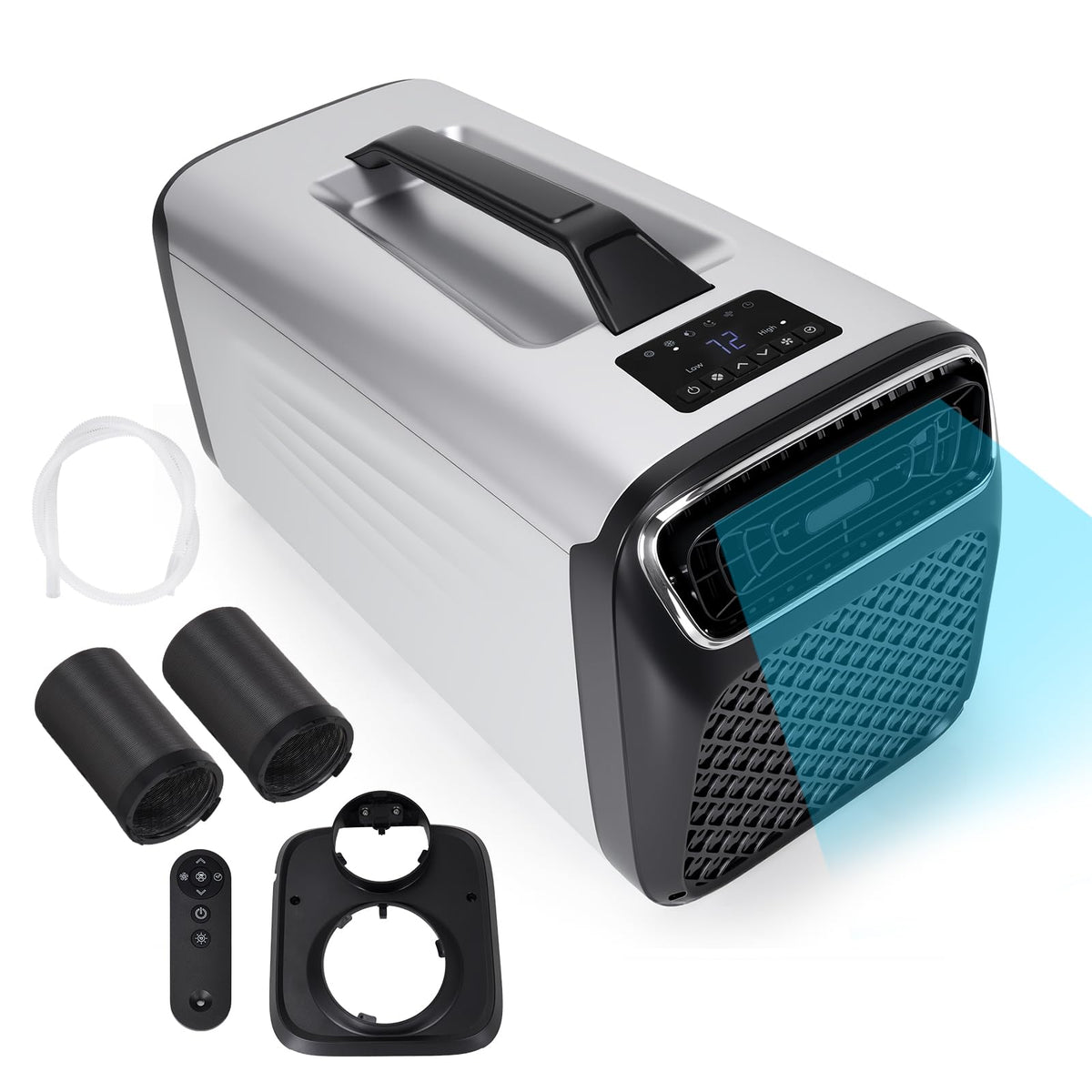 Portable Camping Air Conditioner, 6800BTU Cool & 7500BTU Heat Tent Air Conditioning for RV Trucks, Road trips, Camping and Parking Cooling Outdoor Use