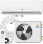 12000 BTU Mini Split AC & Heating System, Heat Pump, 19 SEER2, 115V