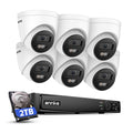 ANNKE 8CH 4K PoE Security Camera System, Color Night Vision, 2TB HDD