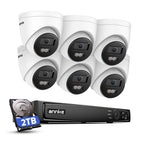 ANNKE 8CH 4K PoE Security Camera System, Color Night Vision, 2TB HDD