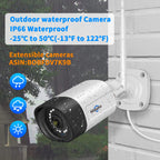 Hiseeu Wireless Security Camera, 5MP WiFi Security Camera System, 500GB HDD