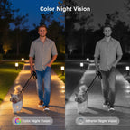 4K Solar Security Cameras Wireless Outdoor with Dual Lens, 4 Cam Kit, No Subscription Fee, Home Security System with Color Night Vision, Auto Tracking, Motion Detection