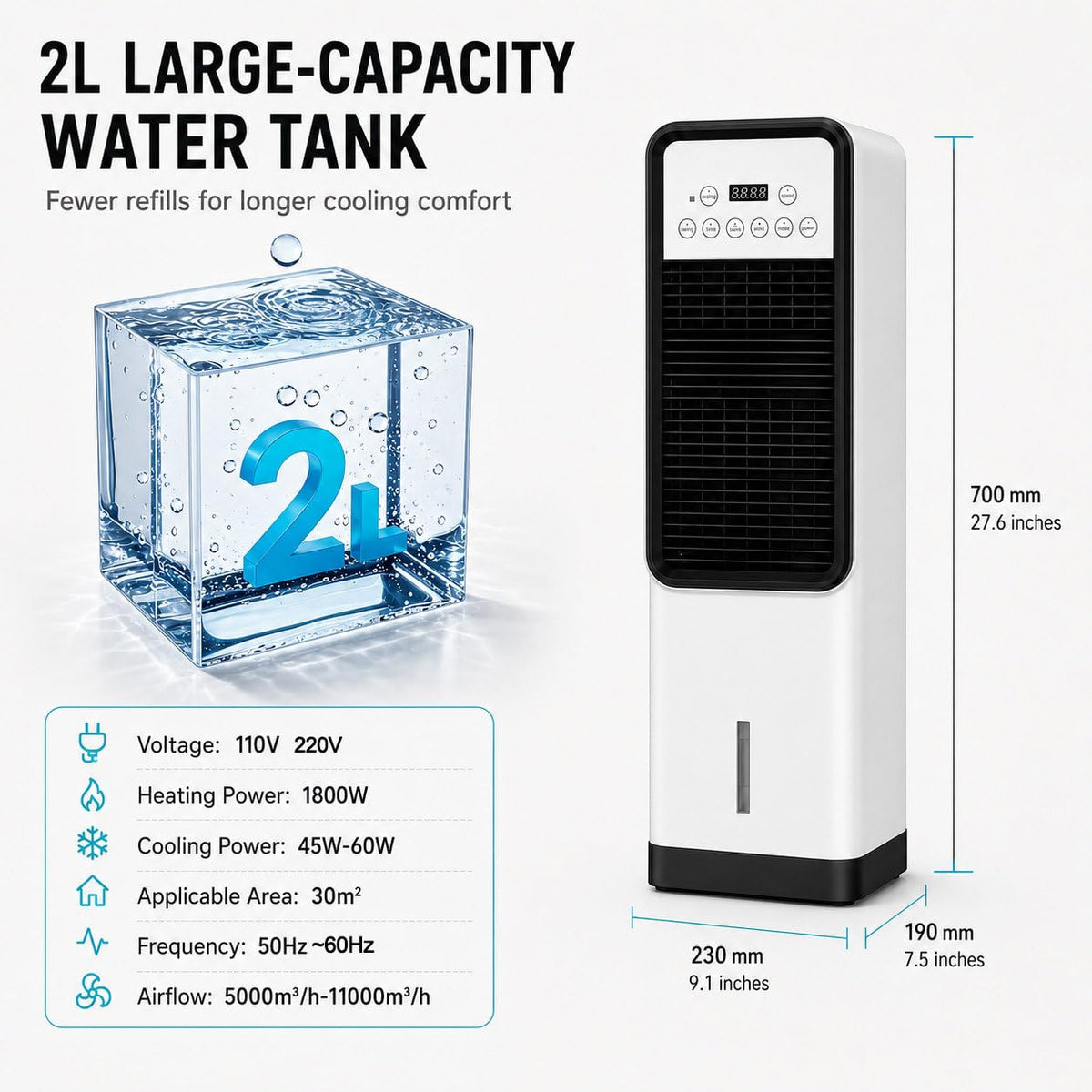 Air Conditioner Portable Heater Combo System
