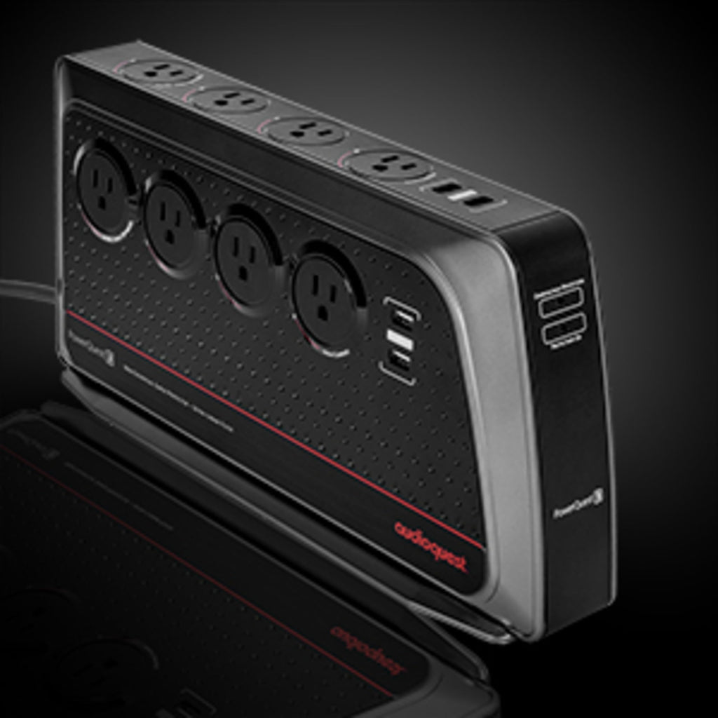 AudioQuest PowerQuest 3 ñ Power Conditioner/Non-Sacrificial Surge Protector ñ Power Strip ñ 8 Outlets ñ 4 USB Charging Ports (PQ3)