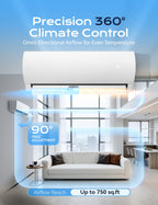 12000BTU Mini Split Air Conditioner& Heater with Heat Pump, 115V
