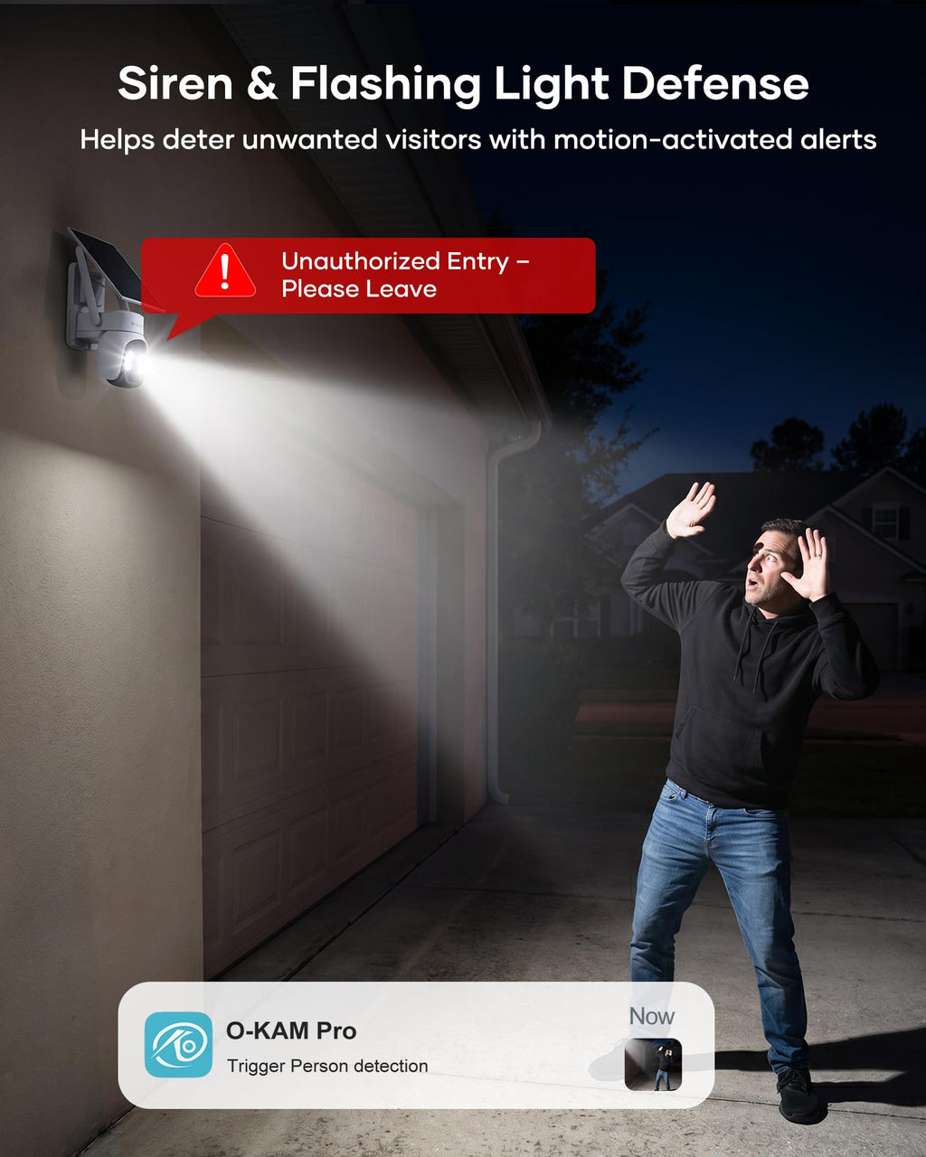 2K QHD Solar Security Cameras Wireless Outdoor, Solar Powered