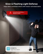 2K QHD Solar Security Cameras Wireless Outdoor, Solar Powered
