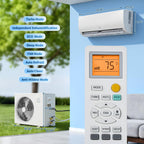 12000 BTU Split Air Conditioner & Heater, 19 SEER2 115V Inverter Ductless Wall AC Unit with Pre-Charged Condenser, Heat Pump & Installation Kit